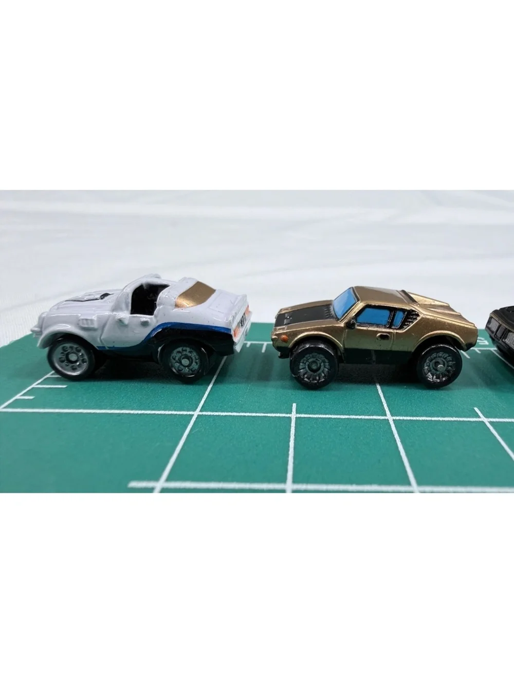 Set of 11 Vintage Galoob 1986-1987 Toy Cars with Various Designs and Colors